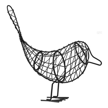 Ornements 19x23cm ornement d'oiseau en fer simple cadeau de vacances décoration de salon ou de bureau petits objets decoratifs